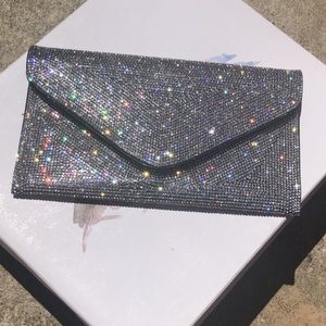 Envelope Clutch w/gold chain